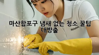 마산합포구 냄새 없는 청소✨ 꿀팁 대방출!